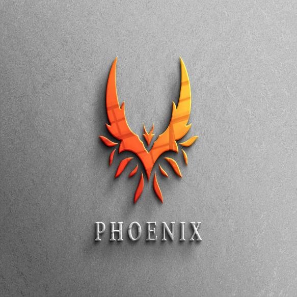 3d Company Clean Color Logo Mockup With Reflection