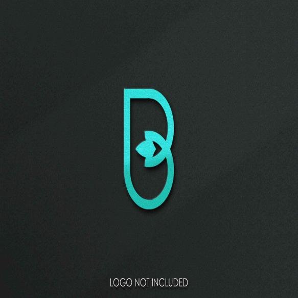 3d Logo Mockup Grain Texture