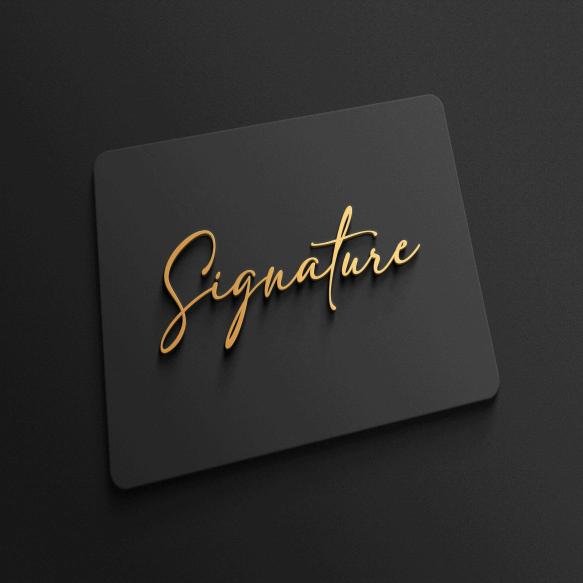 3d Logo Mockup Dark Background