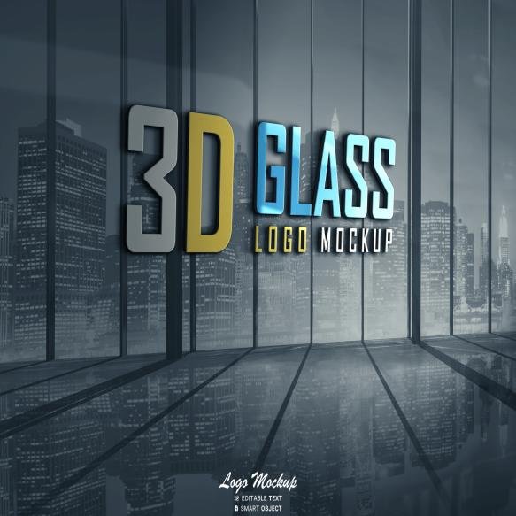 3d Logo Mockup (8)