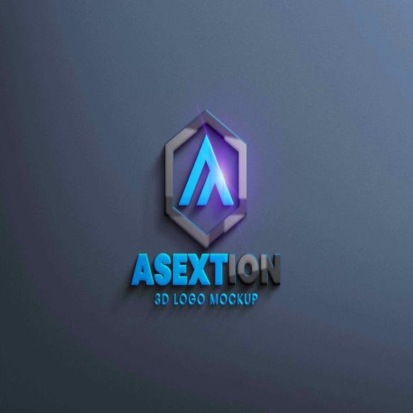 3d Wall Logo Mockup Template