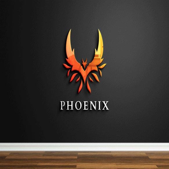 Company Logo Mockup With Reflection Black Wall