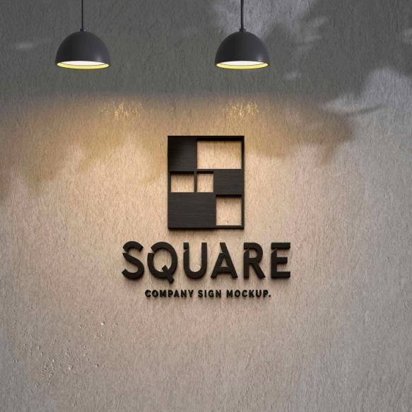 Concrete Logo Effect Mockup