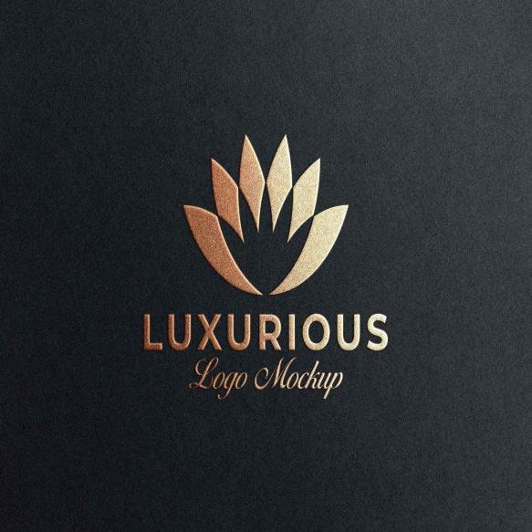 Copper Logo Mockup