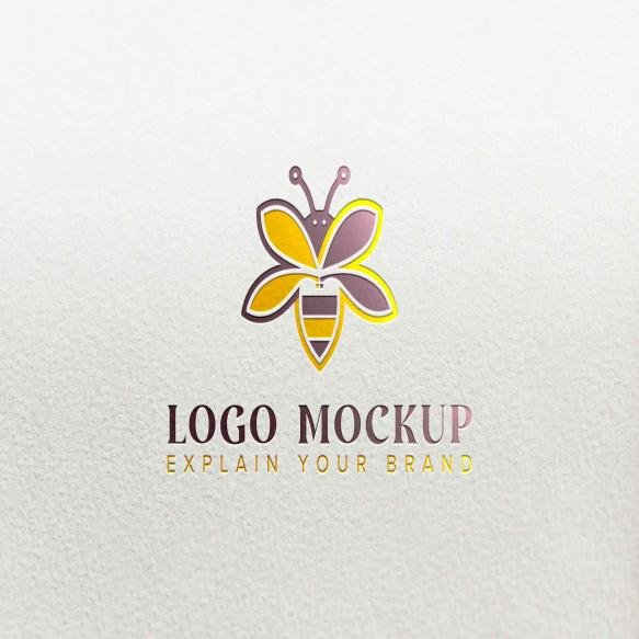 Craft Paper Mockup With Paper Texture Background