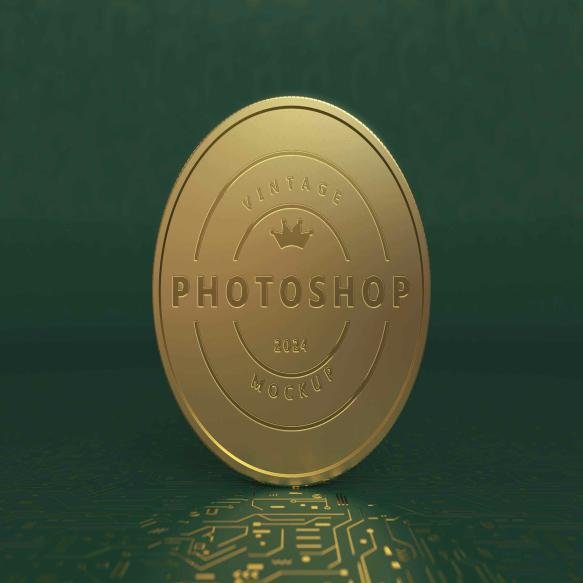 Cryptocurrency Logo Mockup