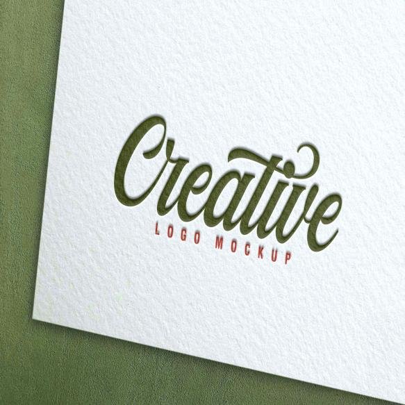 Debossed Logo Mockup