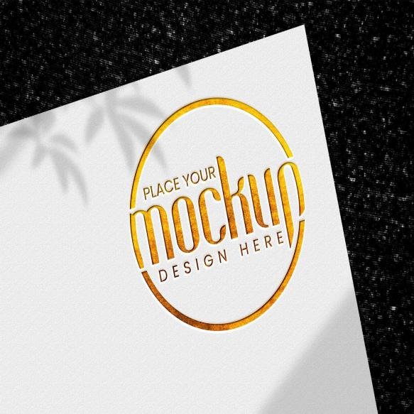 Debossed Logo Mockup Design