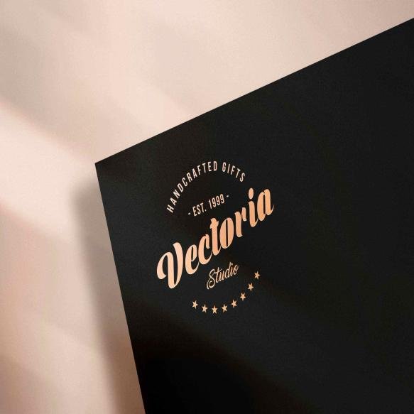 Elegant Logo Mockup Paper