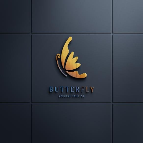 Embossed Logo Mockup Black Wall (2)