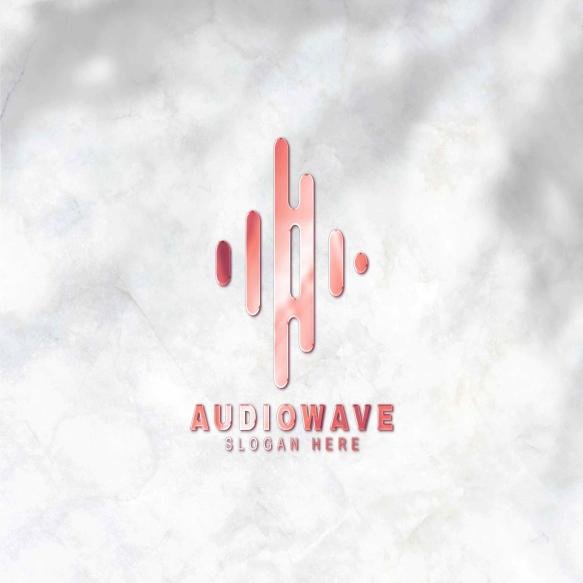 Emboss Logo Mockup Psd Music Industry