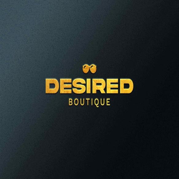 Golden Embossed Logo Mockup Isolated
