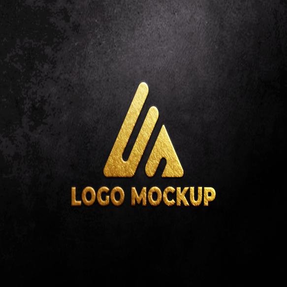 Golden Logo Mockup (3)