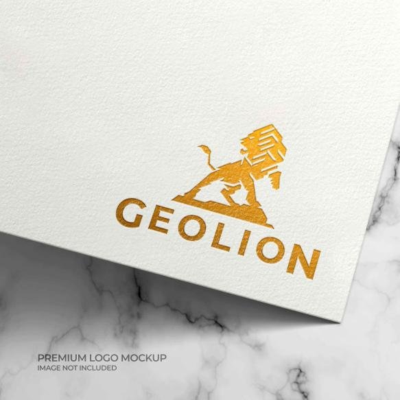 Gold Foil Logo Mockup