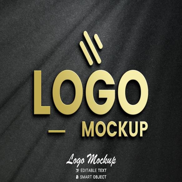 Gold Logo Mockup Psd (1)