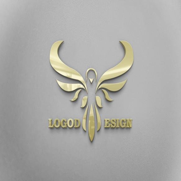 Gold Logo Mockup Psd Glossy Gold Logo Mockup (1)