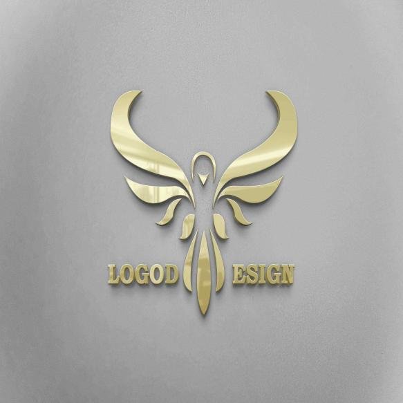 Gold Logo Mockup Psd Glossy Gold Logo Mockup