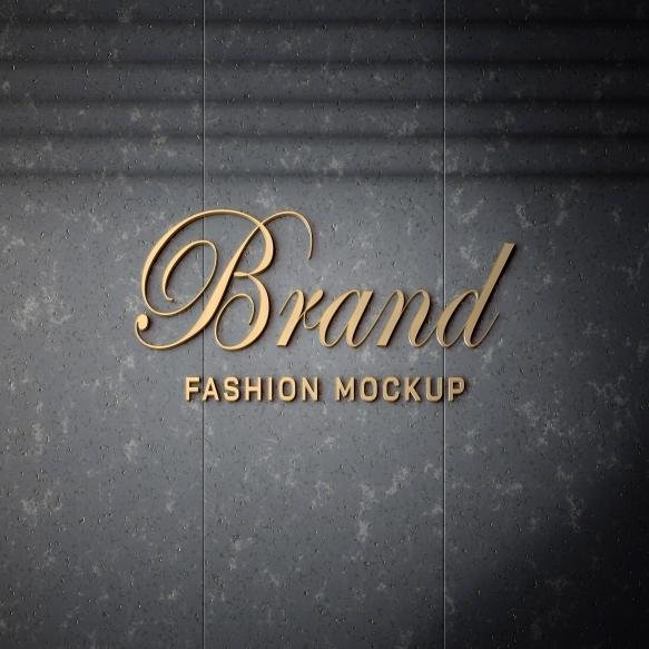 Gold Logo Tagline Mockup (2)