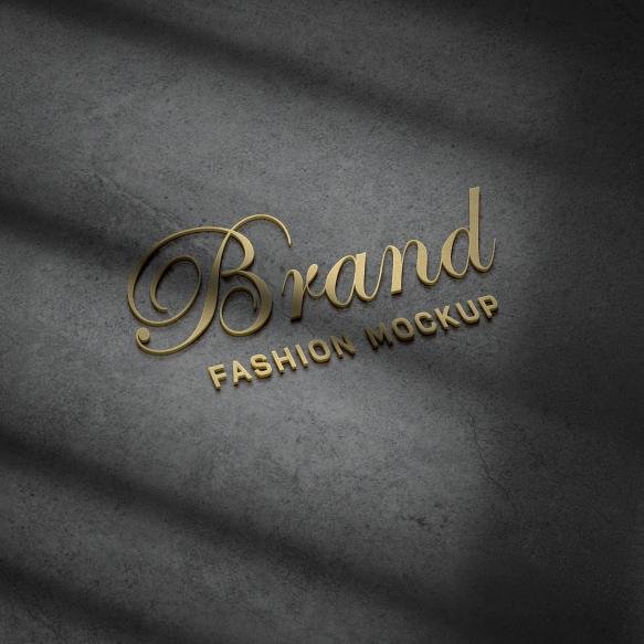 Gold Logo Tagline Mockup (3)