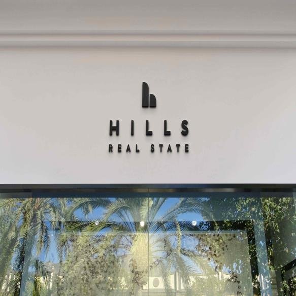 Logo Mockup Modern White Facade Black Sign