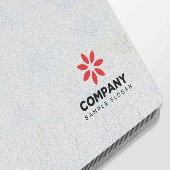 Logo Mockup Paper Notebook