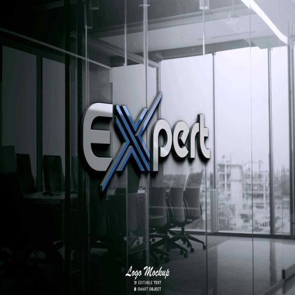 Logo Mockup With Effect Engraving