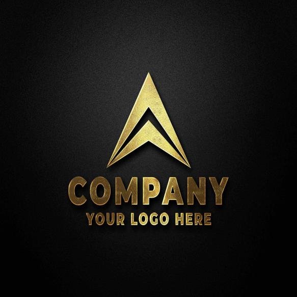 Luxury Dark Logo Mockup Premium Psd