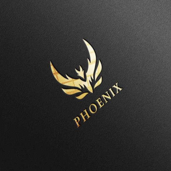 Luxury Glossy Golden Logo Mockup Black Paper