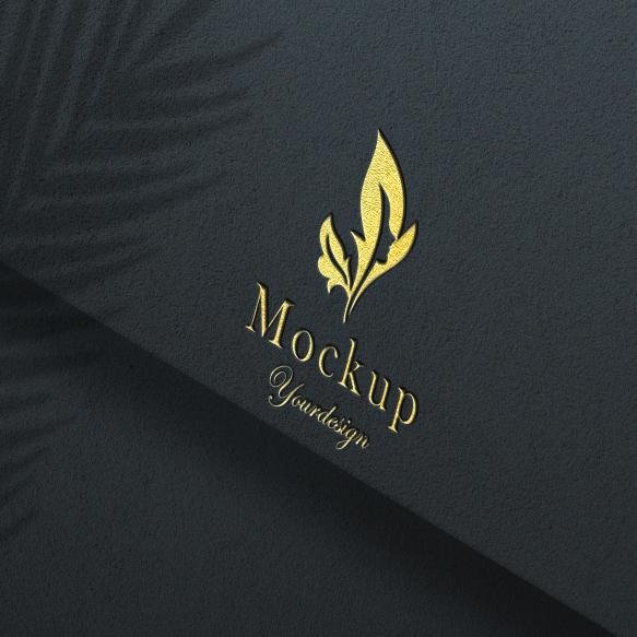 Luxury Logo Mockup Paper Texture (2)