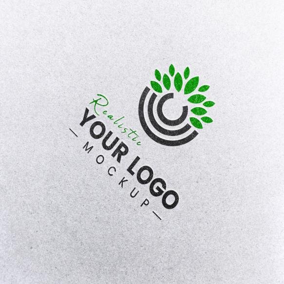 Paper Texture Logo Mockup (1)