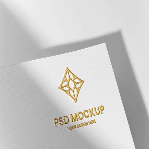 Press Logo Paper Mockup