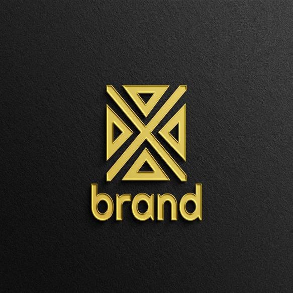 Psd 3d Logo Mockup Black Wall