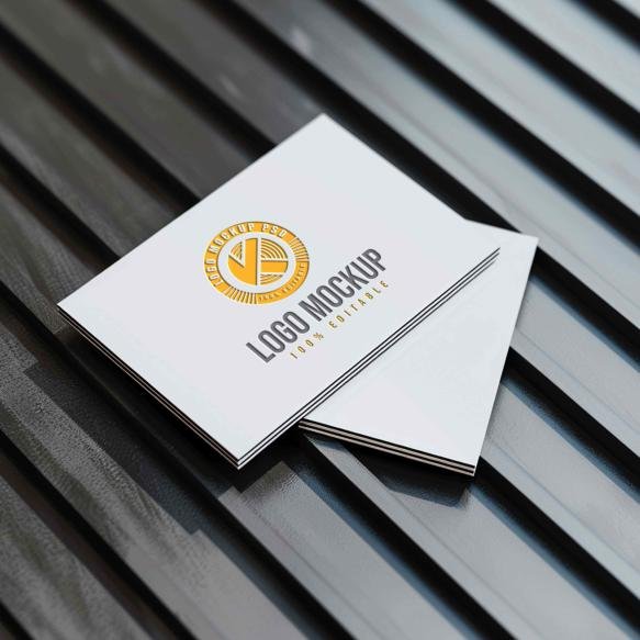 Psd Logo Mockup With Business Card
