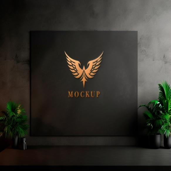 Realistic 3d Logo Mockup (1)