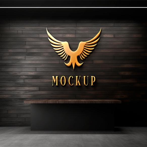 Realistic 3d Logo Mockup (2)