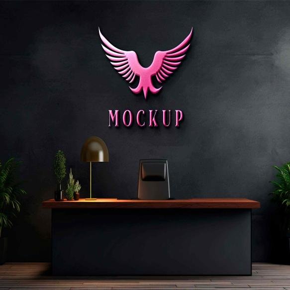 Realistic 3d Logo Mockup