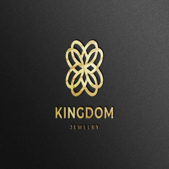 Realistic Golden Company Logo Mockup With Reflection