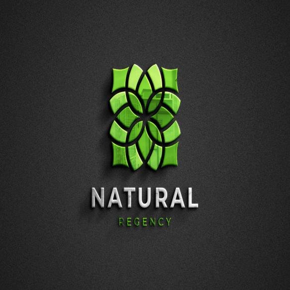 Simple Logo Mockup Black Paper With Reflection