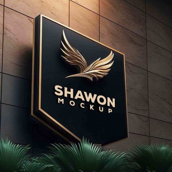 Store Frontside Logo Mockup