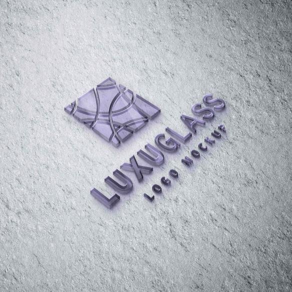 Translucent 3d Logo Mock Up