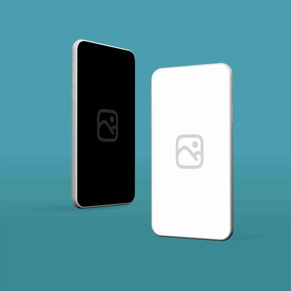 Psd New Phone Screen Mockup Template With Editable Background