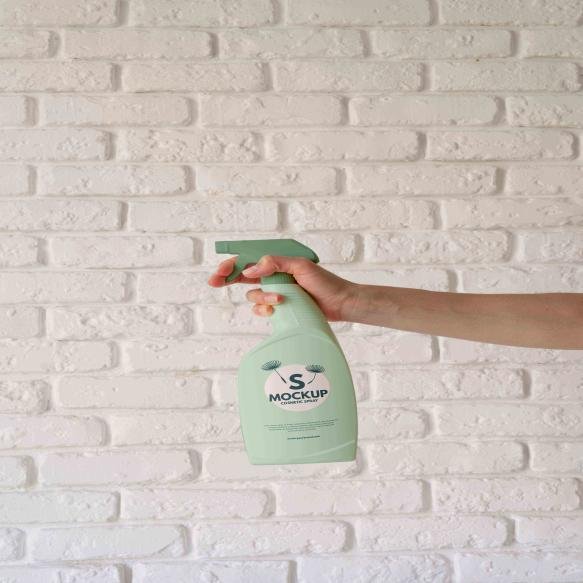 Cosmetic Spray Bottle Mock Up