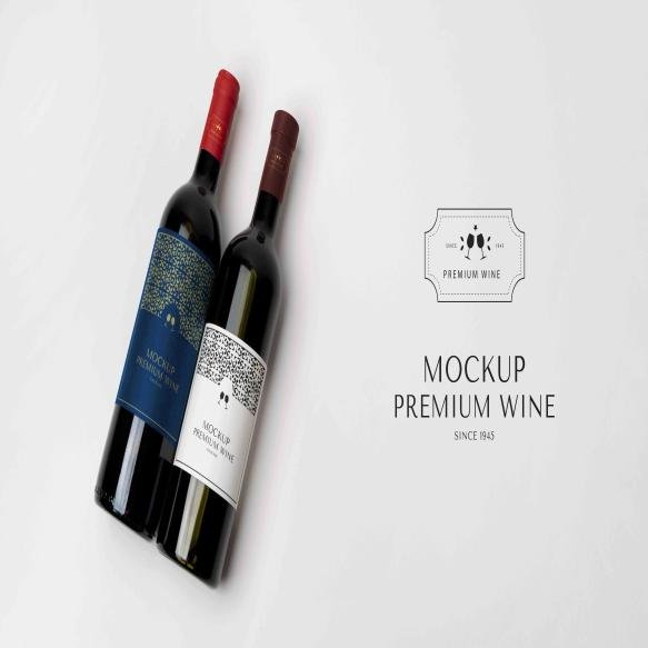 Package Design Mockup Labeling Wine