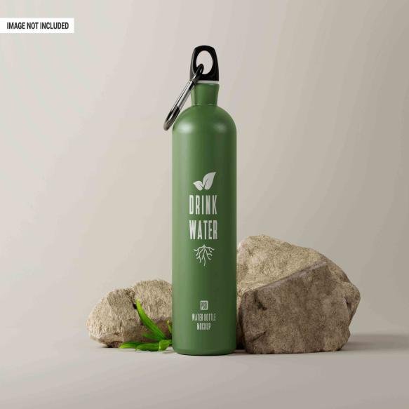 Traveler Water Bottle Mockup