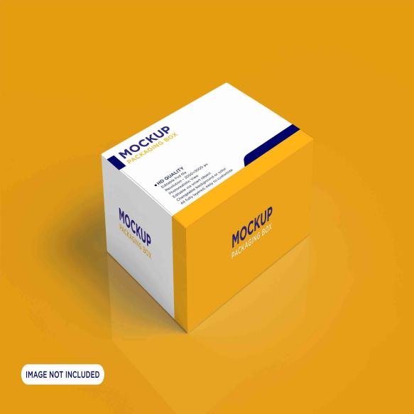 Rectangle Packaging Box Mockup