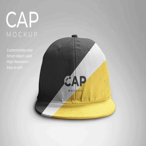 Cap Front View Mockup