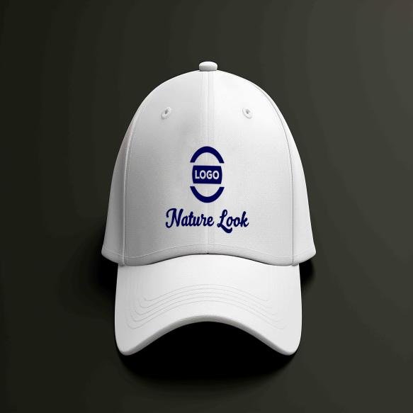 White Cap Logo Mockup
