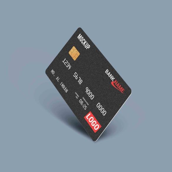 Debit Card Smart Card Plastic Card Mockup