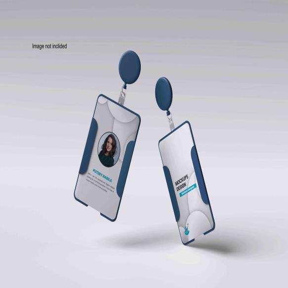 Id Card Holder Mockup