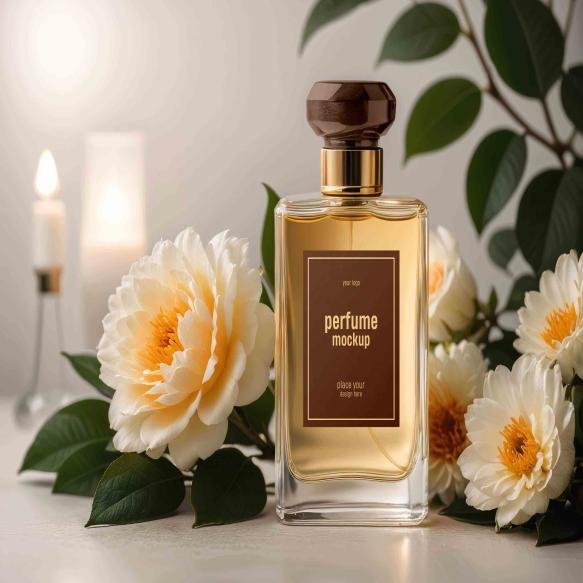 Luxury Perfume Bottle Mockup Psd Template